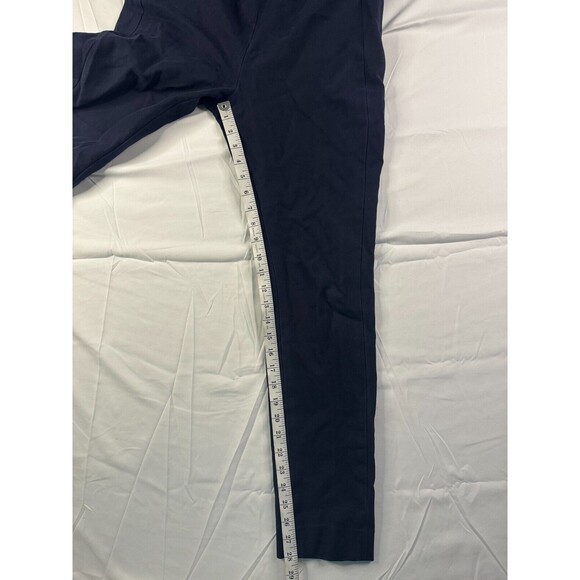 Tory Burch Pants Womens Size 5 Ankle Pull On Mid Rise Black Solid Straight Leg - Picture 4 of 9